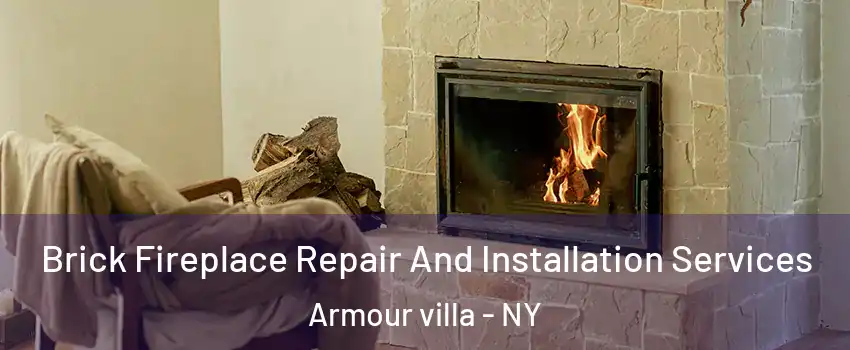 Brick Fireplace Repair And Installation Services Armour villa - NY