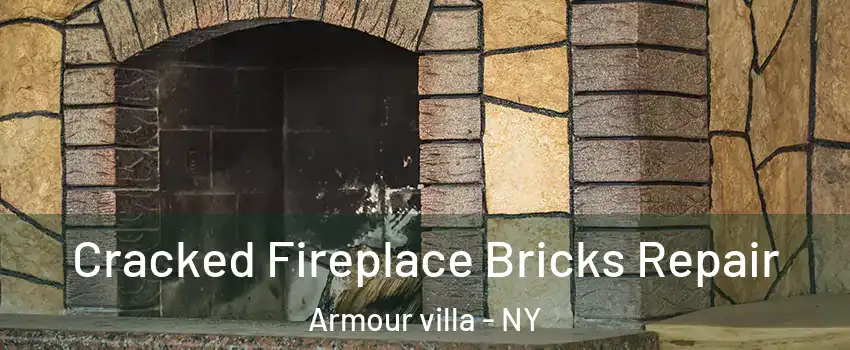 Cracked Fireplace Bricks Repair Armour villa - NY