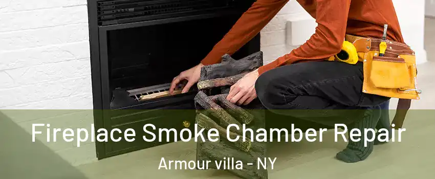 Fireplace Smoke Chamber Repair Armour villa - NY