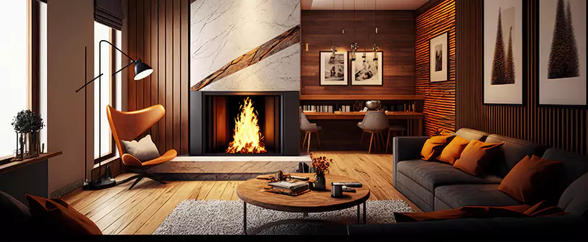 Fireplace Design Ideas in Getty Square, NY