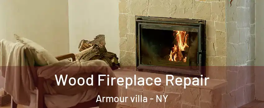 Wood Fireplace Repair Armour villa - NY